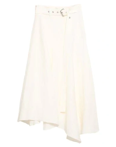 Jw Anderson Midi Skirts In White