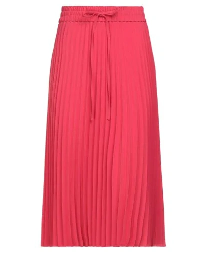 Red Valentino Midi Skirts In Red