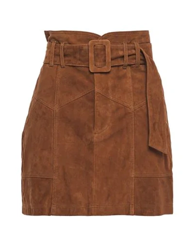 Marissa Webb Mini Skirts In Brown