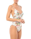 Semicouture One-piece Swimsuits In Light Pink