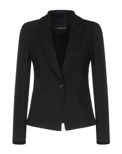 Emporio Armani Suit Jackets In Black