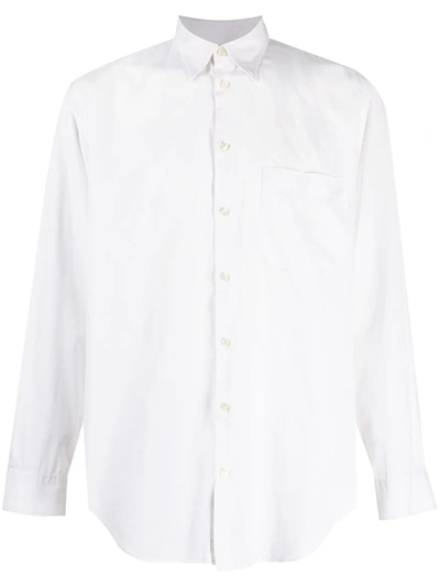 Pre-owned Giorgio Armani 1990s Cutaway Collar Shirt In White