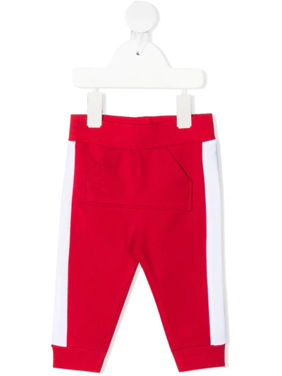 Monnalisa Babies' Embroidered Sweatpants In 红色