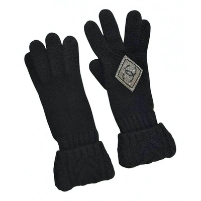 Pre-owned Chanel Cashmere Gloves In Black