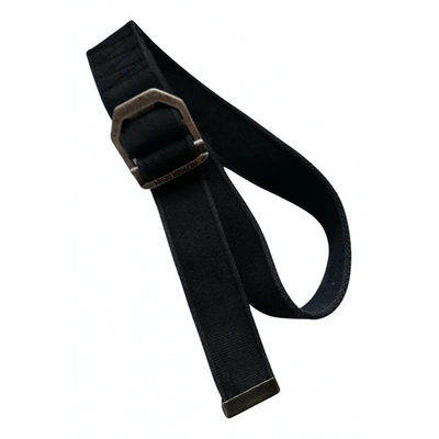 Pre-owned Tommy Jeans Cloth Belt In Navy