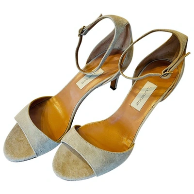 Pre-owned L'autre Chose Leather Sandals In Grey