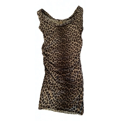 Pre-owned Lanvin Mid-length Dress In Brown