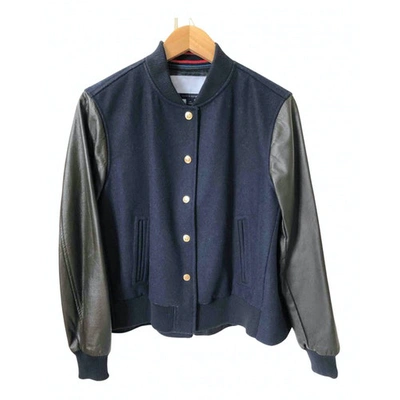 Pre-owned Tommy Hilfiger Wool Jacket In Navy