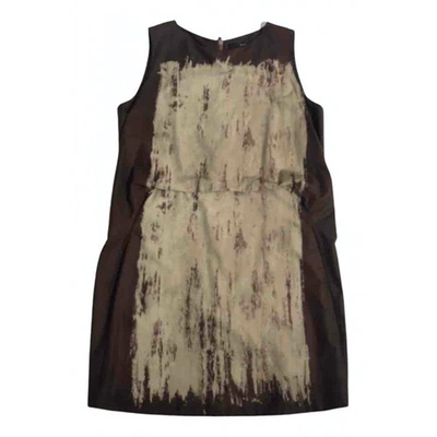 Pre-owned Maurizio Pecoraro Dress In Burgundy