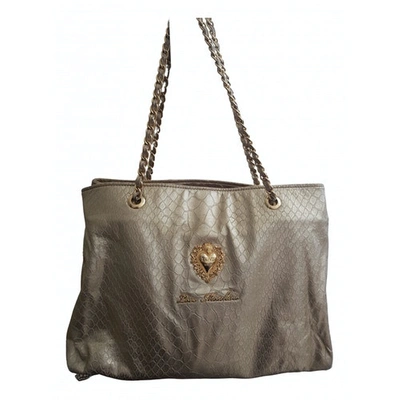 Pre-owned Moschino Love Tote In Gold