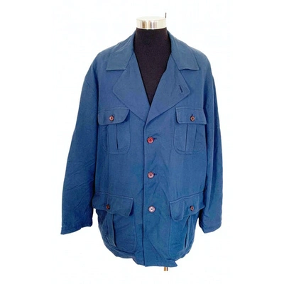 Pre-owned Celine Jacket In Blue