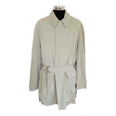 Pre-owned Giorgio Armani Wool Jacket In Khaki