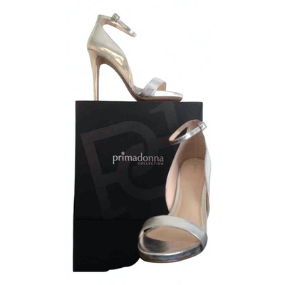 Pre-owned Prima Donna Leather Sandals In Silver