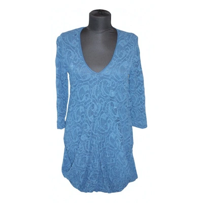 Pre-owned Anne Fontaine Mini Dress In Blue