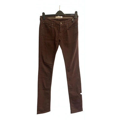 Pre-owned Stella Mccartney Straight Jeans In Burgundy