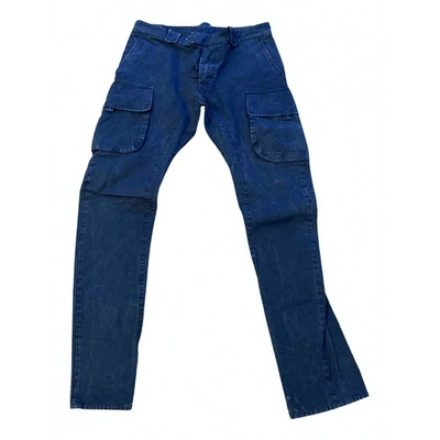 Pre-owned Dsquared2 Trousers In Blue