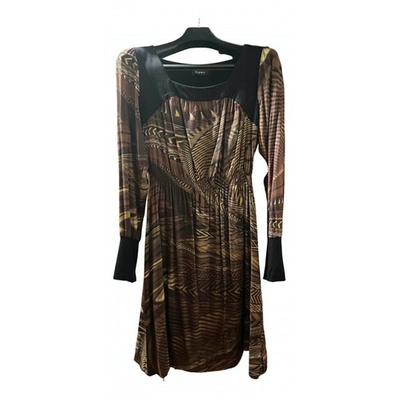 Pre-owned Byblos Silk Dress In Multicolour