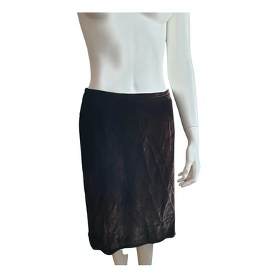 Pre-owned Armani Collezioni Mid-length Skirt In Brown