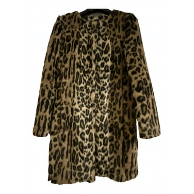 Pre-owned Topshop Tophop  Faux Fur Coat