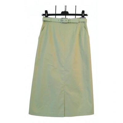 Pre-owned Basler Maxi Skirt In Green