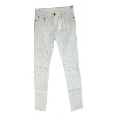 Pre-owned Proenza Schouler Slim Pants In White