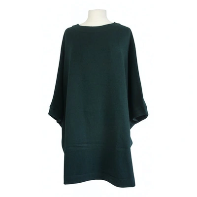 Pre-owned Undercover Wool Mid-length Dress In Green