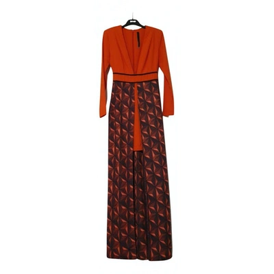 Pre-owned Aqaq Maxi Dress In Red