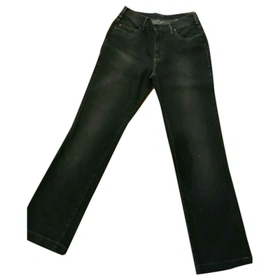 Pre-owned Trussardi Straight Jeans In Anthracite