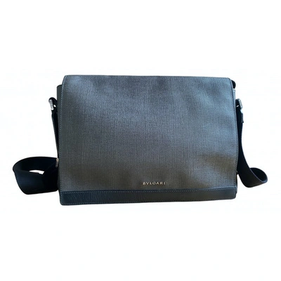 Pre-owned Bvlgari Cloth Bag In Grey