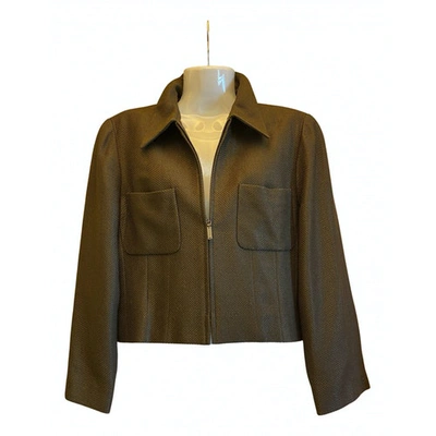 Pre-owned Chanel Linen Jacket In Brown