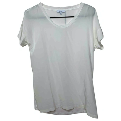 Pre-owned Reiss Silk T-shirt In White