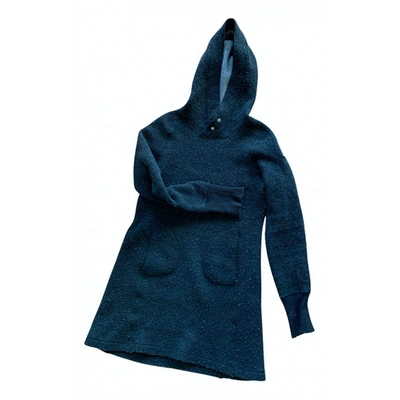 Pre-owned Parajumpers Wool Mini Dress In Anthracite