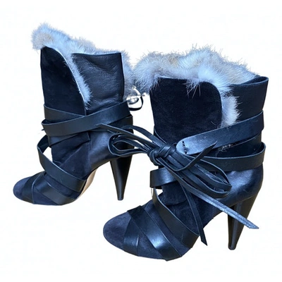 Pre-owned Isabel Marant Ankle Boots In Anthracite