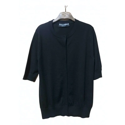 Pre-owned Dolce & Gabbana Cashmere Cardigan In Black