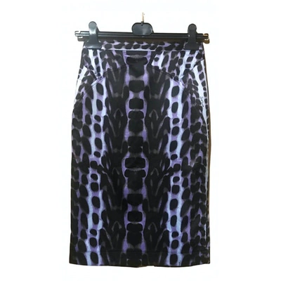 Pre-owned Just Cavalli Mid-length Skirt In Purple