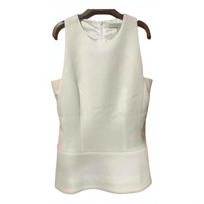 Pre-owned Victoria Beckham White Cotton Top