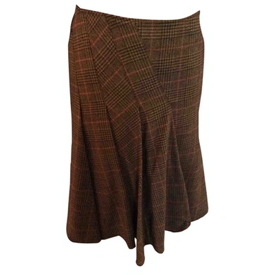 Pre-owned Max & Co Wool Mid-length Skirt In Multicolour