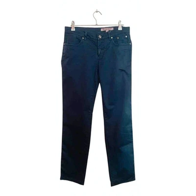 Pre-owned Jeckerson Straight Pants In Blue