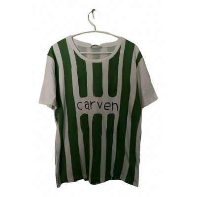 Pre-owned Carven Green Cotton T-shirt