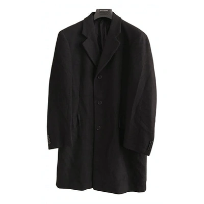 Pre-owned Pal Zileri Wool Coat In Anthracite