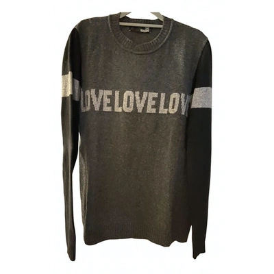 Pre-owned Moschino Love Wool Pull In Grey