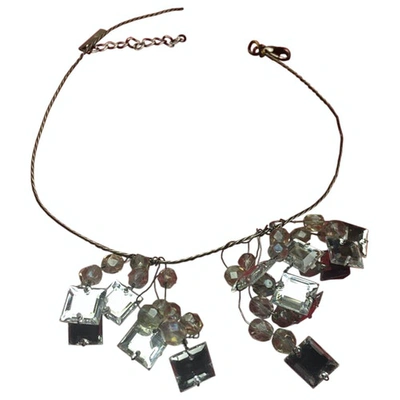 Pre-owned Coccinelle Necklace In Silver