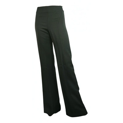 Pre-owned Dsquared2 Wool Trousers In Black