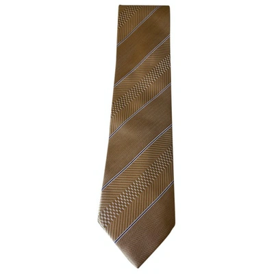 Pre-owned Zilli Silk Tie In Gold