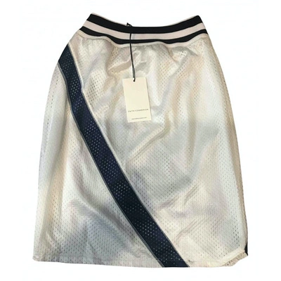 Pre-owned Faith Connexion Mini Skirt In White