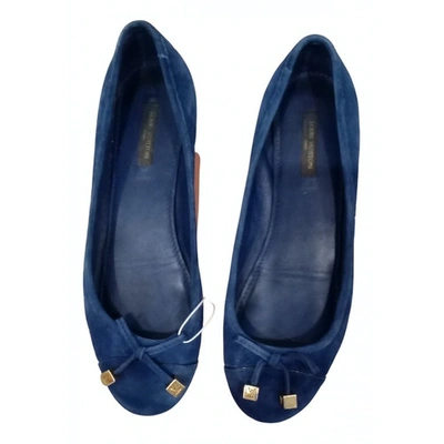Pre-owned Louis Vuitton Ballet Flats In Blue