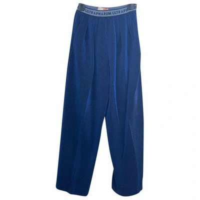 Pre-owned Marco De Vincenzo Large Pants In Blue