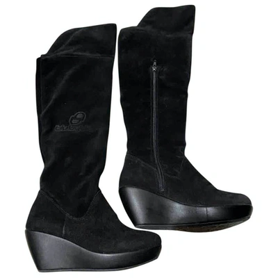 Pre-owned Byblos Boots In Black