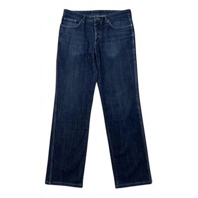 Pre-owned Ermenegildo Zegna Straight Jeans In Blue