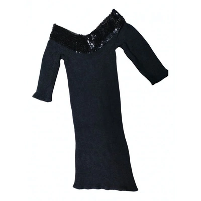 Pre-owned Hunza G Mini Dress In Black
